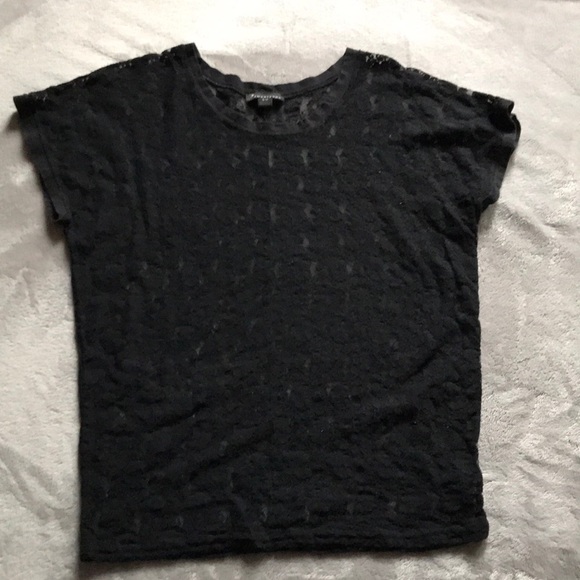 Forever 21 Sheer Black Lace Top - Picture 2 of 6